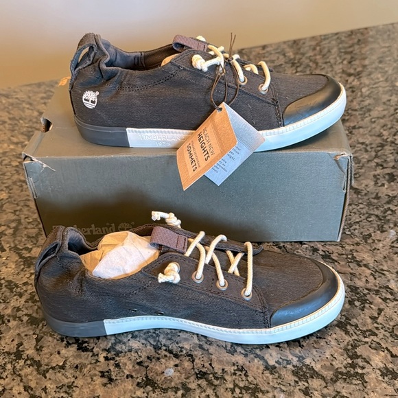 Timberland Newport bay canvas skateboard sneakers NIB 10 - Picture 1 of 8